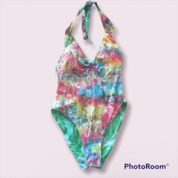 Pacific Reversible Plunge One-Piece Swimsuit Sz. Small - Picture 3 of 8